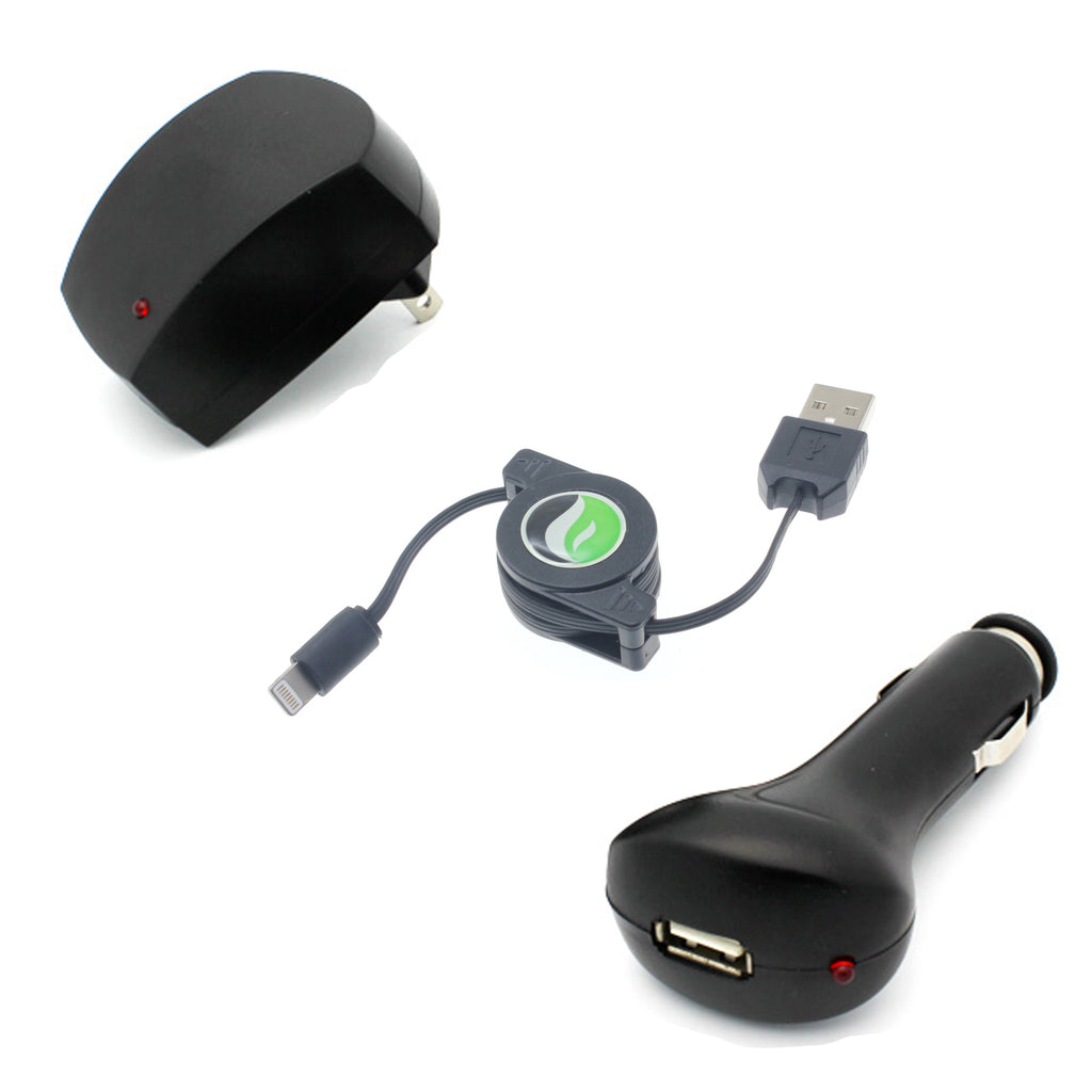 Car Home Charger, Adapter Power Retractable USB Cable - AWA21