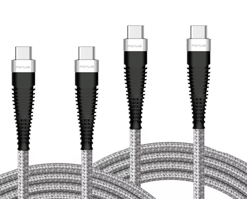 6ft and 10ft Long PD USB-C Cables, USB-C to USB-C Power Wire TYPE-C to TYPE-C Cord Fast Charge - AWY67