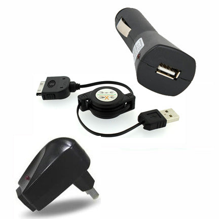 Car Home Charger, Adapter Power Retractable USB Cable - AWE59