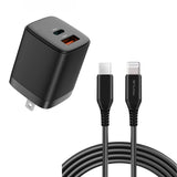 38W PD Home Charger, Power Cord USB-C 6ft Long Cable Fast Type-C - AWG96