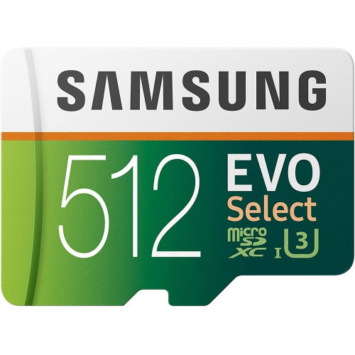 512GB Memory Card, Class 10 MicroSD High Speed Samsung Evo - AWV16