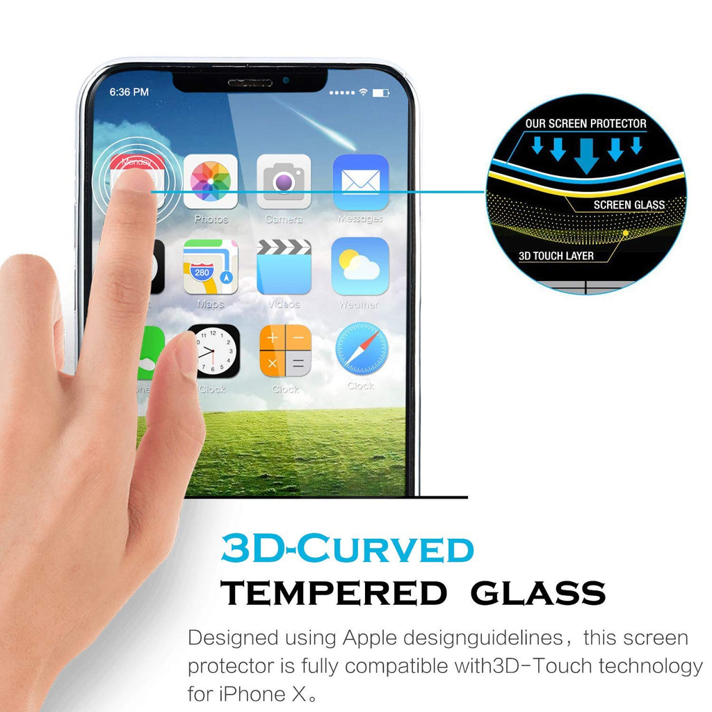 Screen Protector, Full Cover Curved Edge 5D Touch Tempered Glass - AWR49