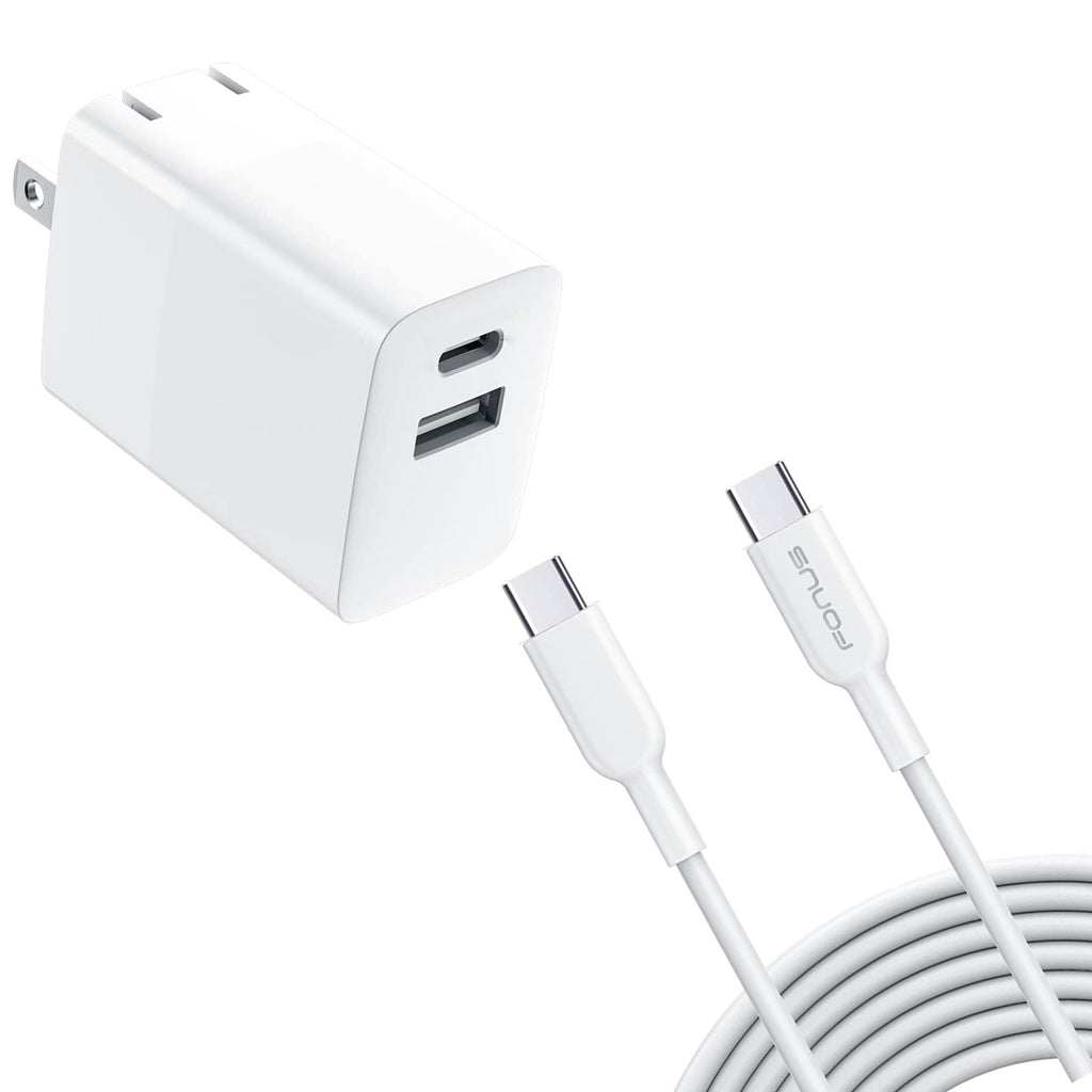 38W PD Home Charger , Power Cord USB-C 6ft Long Cable Fast Type-C - AWG87