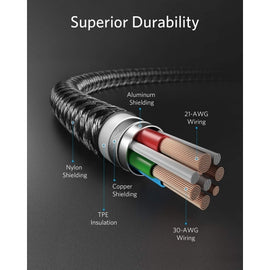 10ft USB-C Cable, Type-C Power Cord Fast Charger Extra Long - AWA98