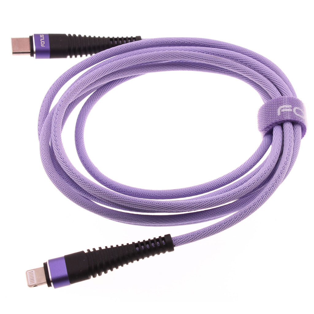 Purple 10ft PD Cable, Power Wire Fast Charger Extra Long Cord USB-C - AWA97