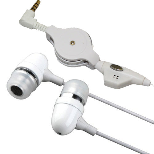 Retractable Earphones, Headset Handsfree Mic Headphones Wired - AWD57