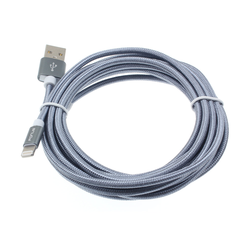 10ft USB Cable, Braided Wire Power Charger Cord - AWK35