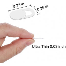 Privacy Camera Cover, White Webcam Closure Blocker Security - AWV29