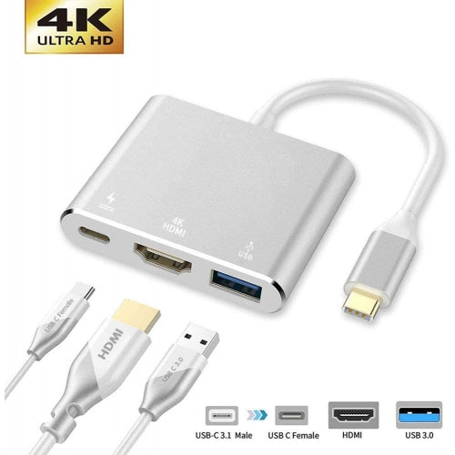 USB-C to 4K HDMI Adapter, TV Video Hub Charger Port HDTV Adapter PD Port - AWX97