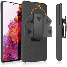 Load image into Gallery viewer, Belt Clip Case and 3 Pack Privacy Screen Protector, Kickstand Cover Anti-Spy Tempered Glass Swivel Holster - AWA83+3T50
