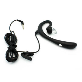 Wired Mono Headset, Single Earbud 3.5mm Headphone Earphone w Mic - AWK57