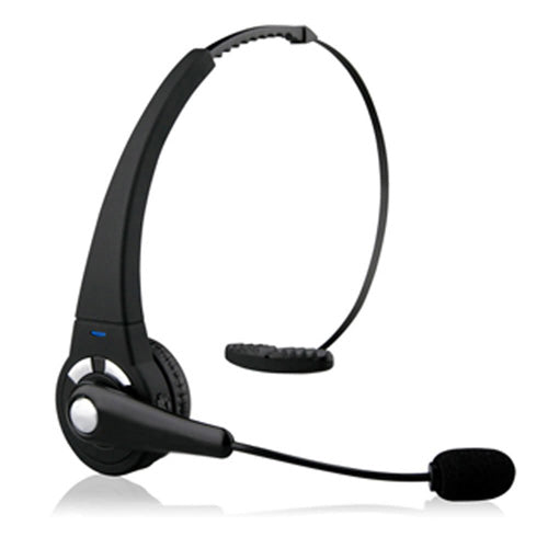 Wireless Headphone, Single Earbud Earphone Mono Headset Hands-free Boom Mic - AWK11