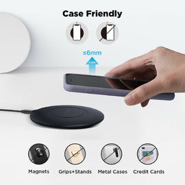 15W Wireless Charger, Quick Charge Slim Charging Pad Fast - AWWH1