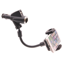 Car Mount, USB Port DC Socket Holder Charger - AWD69
