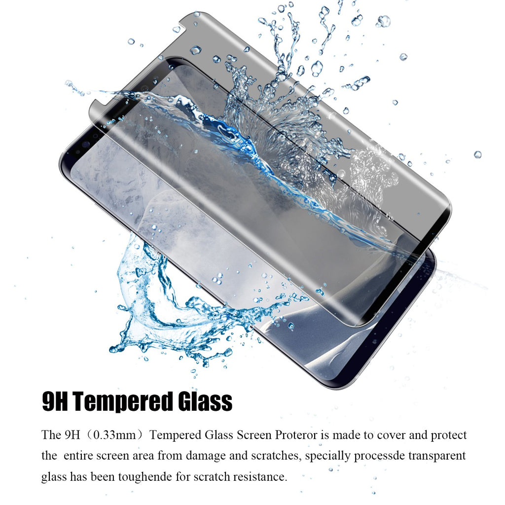 Privacy Screen Protector, Anti-Peep Anti-Spy Curved Tempered Glass - AWR74