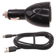Load image into Gallery viewer, 2-Port USB Charger, Splitter DC Socket Power Cord 6ft Type-C Cable - AWA87