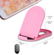 Load image into Gallery viewer, Fold-up Stand, Desktop Travel Holder Pink - AWZ16
