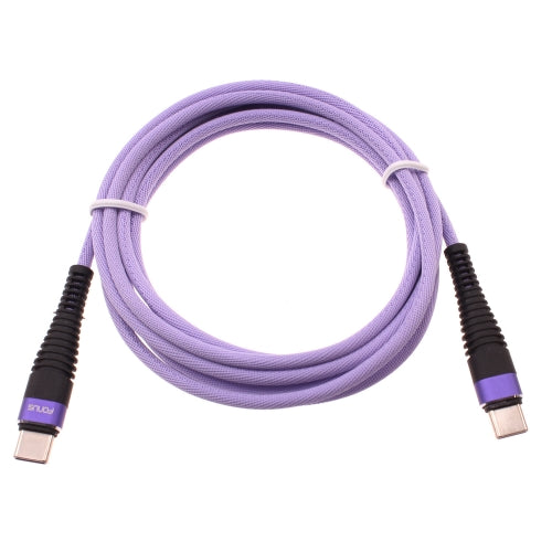 Purple 6ft PD Cable, Wire Power Long Charger Cord Type-C to USB-C - AWA94