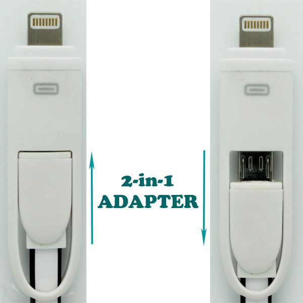 USB Cable, Cord Power Charger 2-in-1 - AWF63