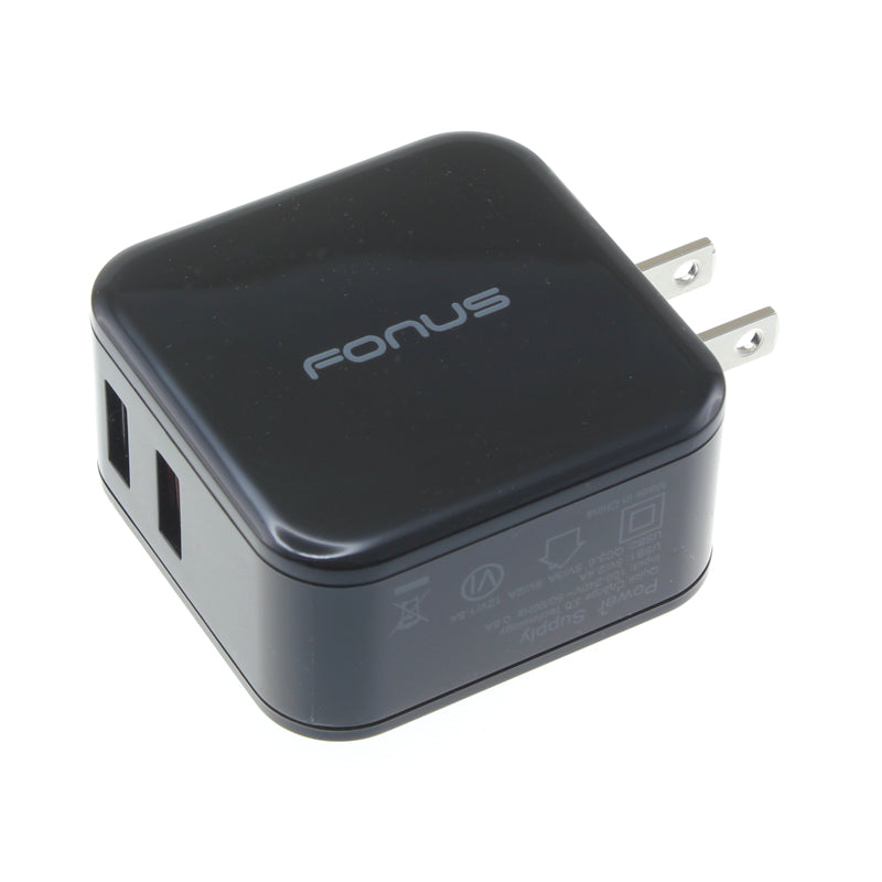 Fast Home Charger, Travel Quick Charge Port 2-Port USB 30W - AWB96
