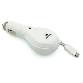 Car Charger, Power DC Socket MicroUSB Retractable - AWD60
